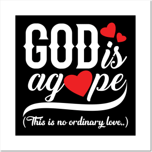 God is Agape Posters and Art